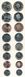 Гібралтар - 5 шт х набір 8 монет 1 2 5 10 20 50 Pence 1 2 Pounds 2019 - comm. - UNC