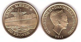 Дания - 20 Kroner 2011 - Кораблі - Емма Маерcк - aUNC / UNC
