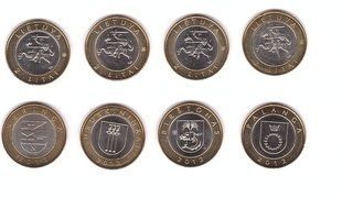 Литва - набор 4 монеты 2 Litai 2012 - Курорти Литви - bimetall - commemorative - UNC