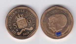 Нидерландские Антилы - 5 Gulden 2013 - CURACAO - Кюрасао - UNC