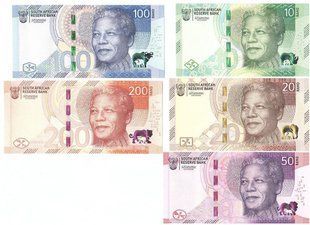South Africa - set 5 banknotes 10 20 50 100 200 Rand 2023 - UNC
