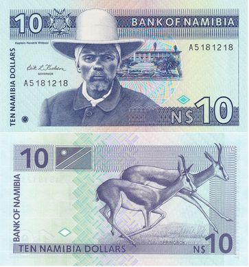 Намібія - 10 Dollars 1993 р. П. 1А - UNC