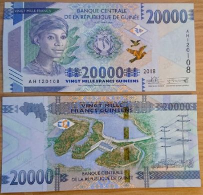 Гвинея - 5 шт х 20000 Francs 2018 ( 2019 ) - UNC