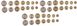 Перу - 3 шт х набор 7 монет 5 10 25 Centavos 1/2 1 5 10 Soles 1973 - 1975 - aUNC / UNC
