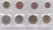 Нідерланди - набір 8 монет 1 2 5 10 20 50 Cent 1 2 Euro 1999 - 2001 - XF