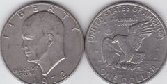 США - 1 Dollar 1972 - Эйзенхауэр / Eisenhower - VF