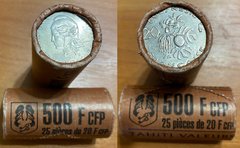 French Pacific / Tahiti - 25 pcs x 20 Francs mixed - coins from circulation - roll - XF