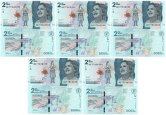 Colombia - 5 pcs x 2000 Pesos 24.07. 2018 - UNC