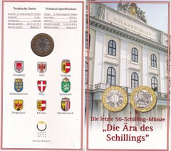 Austria - 50 Schilling 2002 - Last shilling - in booklet - UNC
