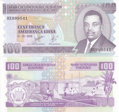 Бурунди - 100 Francs 2006 - UNC