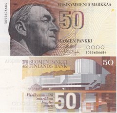 Фінляндія - 50 Markkaa 1986 - P. 114a(36) - UNC
