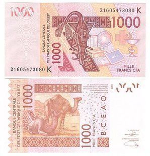 West African St. / Senegal - 1000 Francs 2021 - P. 715K - UNC