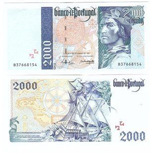 Португалія - 2000 Escudos 1997 - P. 189c(1) - UNC