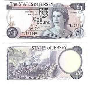 Джерси - 1 Pound 1976 - 1988 - P. 11b - aUNC / UNC