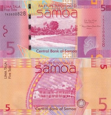 Самоа - 5 Tala 2017 - P. 38c - UNC