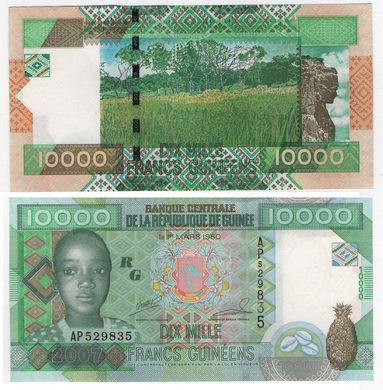 Гвінея - 10000 Francs 2007 - Pick 42 - UNC