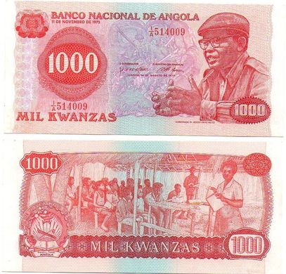 Angola - 1000 Kwanzas 1979 - P. 117 - XF