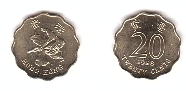 Hong Kong - 10 pcs x 20 Cents 1998 - aUNC / UNC