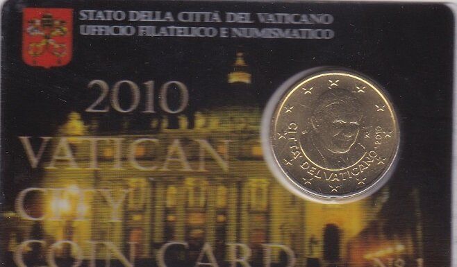 Ватикан - 50 Cent 2010 - in folder - UNC