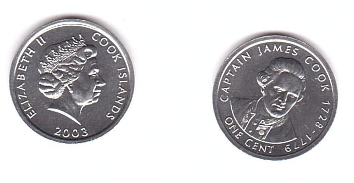 Cook Islands - 5 pcs х 1 Cent 2003 - Cook - UNC