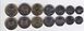 Ботсвана - 5 шт х набір 7 монет - 5 10 25 50 Thebe 1 2 5 Pula 2013 - UNC