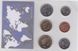 Новая Зеландия - набор 6 монет 5 10 20 50 Cents 1 2 Dollar 2004 - 2010 - в блистере - UNC