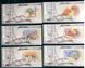 Украина - набор 6 банкнот 5 Hryven 2021 - Сувенир - Мультики из детства - с водяными знаками и ультрафиолет - UNC