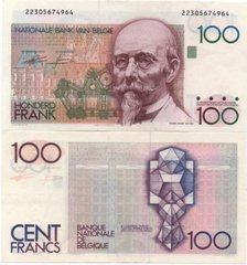 Бельгія - 100 Francs 1982 - 1994 - Pick 142a(5) - UNC