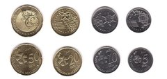 Малайзия - набор 4 монеты 5 10 20 50 Sen 2012 - 2014 - UNC