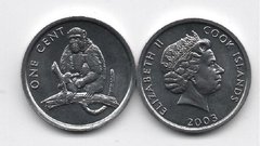 Острова Кука - 1 Cent 2003 - Обезьяна / Monkey - UNC