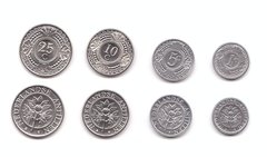 Нидерландские Антилы - набор 4 монеты 1 5 10 25 Cents 2016 - 2022 - UNC