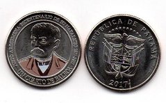 Панама - 1/4 Balboa 2017 - 200 років від дня народження Хусто Аросемена - comm. - UNC