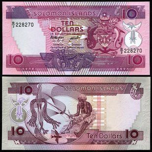 Соломонові острови - 10 Dollars 1986 - Pick 15 - prefix B/3 - UNC