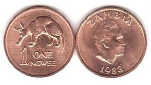 Zambia - 1 Ngwee 1983 - aUNC / UNC