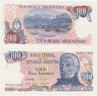 Аргентина - 100 Pesos Argentinos 1983 - P. 315a (2) - UNC