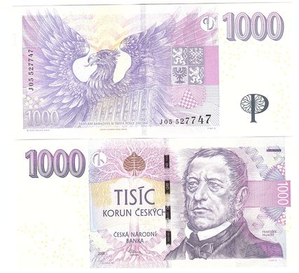 Чехія - 1000 Korun 2008 - P. 25c - UNC
