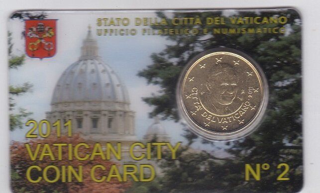 Ватикан - 50 Cent 2011 - #2 - in folder - UNC