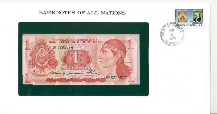 Гондурас - 1 Lempira 1980 - Banknotes of all Nations - у конверті - UNC