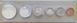 Канада - набор 6 монет 1 5 10 25 50 Cents 1 Dollar 1962 - в футляре - серебро - UNC