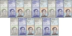 Венесуэла - 5 шт х набор 3 банкноты 200000 500000 1000000 Soberanos 2020 ( 2021 ) - UNC