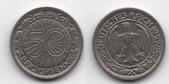 Германия - 50 Pfennig 1927 - D - VF