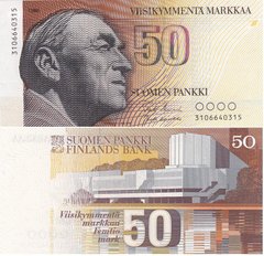 Фінляндія - 50 Markkaa 1986 - P. 114a(3) - UNC