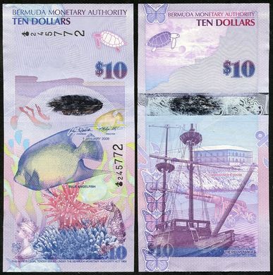Bermuda - 10 Dollars 2009 - P. 59a(1) - UNC