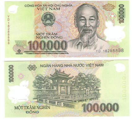 Вьетнам - 100000 Dong 2018 - Polymer - UNC