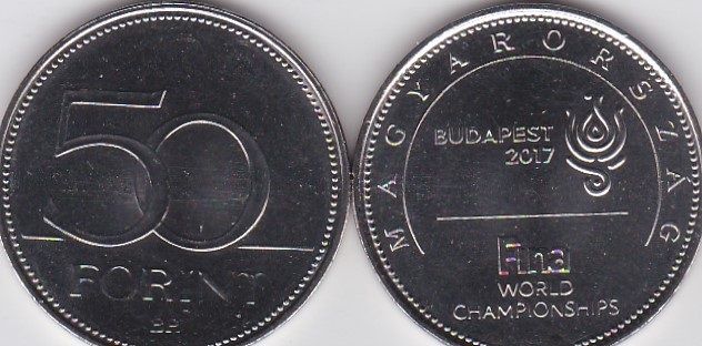 Венгрия - 5 шт х 50 Forint 2017 - comm. - UNC