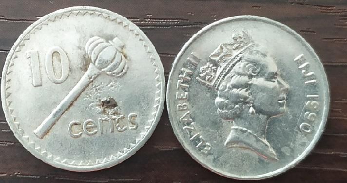 Fiji - 10 Cents 1990 - VF