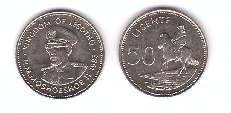 Лесото - 50 Lisente 1983 - UNC