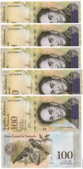 Venezuela - 5 pcs x 100000 Bolivares 2017 - UNC
