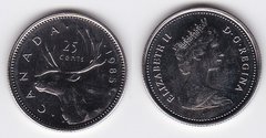 Канада - 25 Cents 1985 - aUNC