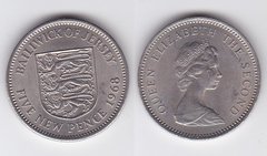 Джерси - 5 New Pence 1968 - XF